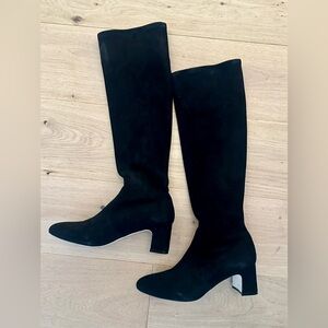 Stuart Weitzman Suede Heeled Boots